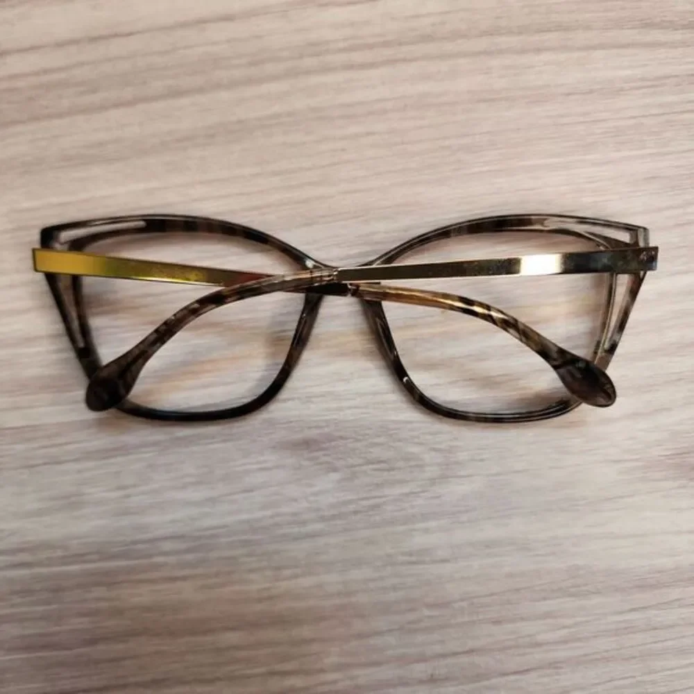 Fysh 2084 Glasses Frames Cat Eyes Brown Gradient With Case FRAMES‎ ONLY UK Urban